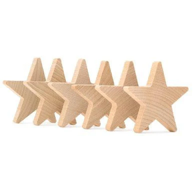 1-1/2" Wooden Star Cut Out, 3/16" Thick - Image 3