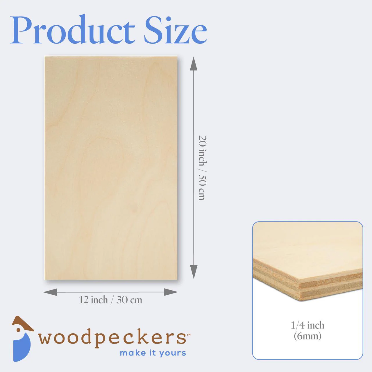1/4" x 12" x 20" Baltic Birch B/BB Plywood - Image 3