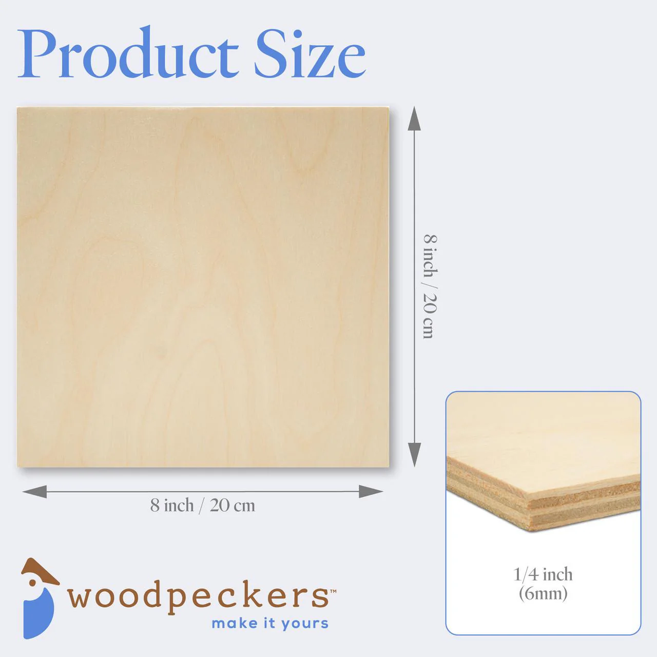 1/4" x 8" x 8" Baltic Birch B/BB Sheets - Image 3