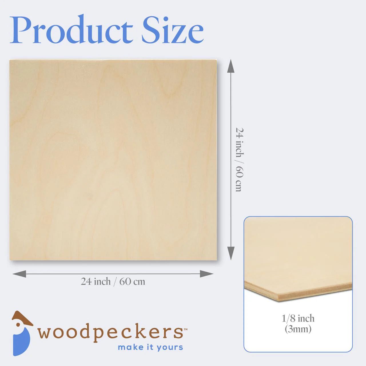 1/8" x 24" x 24" Baltic Birch B/BB Plywood - Image 3