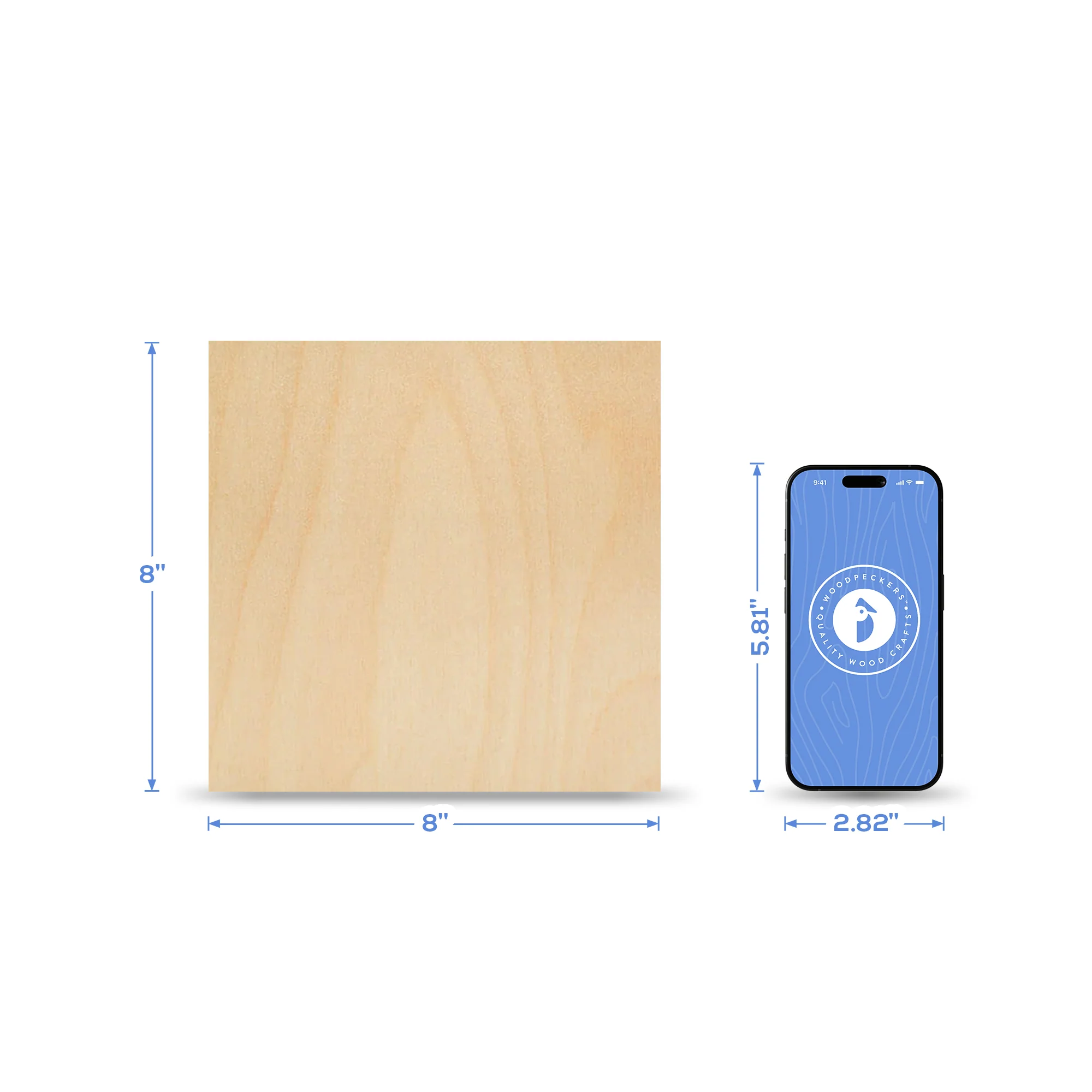 1/8" x 8" x 8" Baltic Birch B/BB Plywood - Image 4
