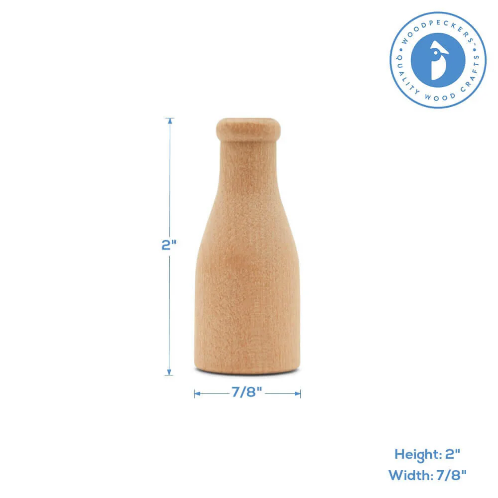 2" Miniature Milk Bottle - Image 6