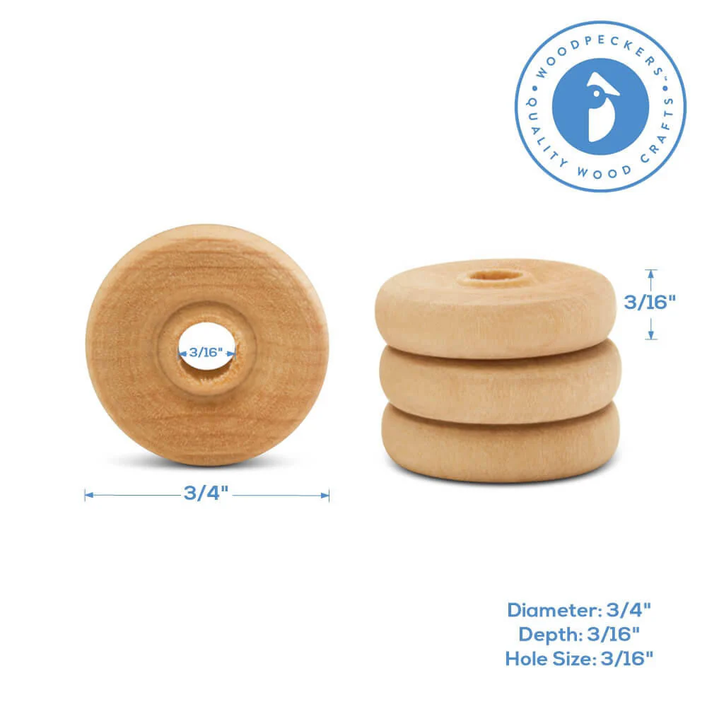 3/4" Classic Wheel, 3/16" Hole - Image 4