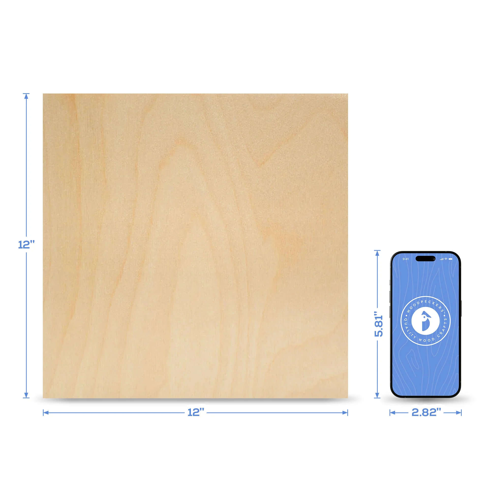 1/8" x 12" x 12" Baltic Birch B/BB Plywood - Image 4