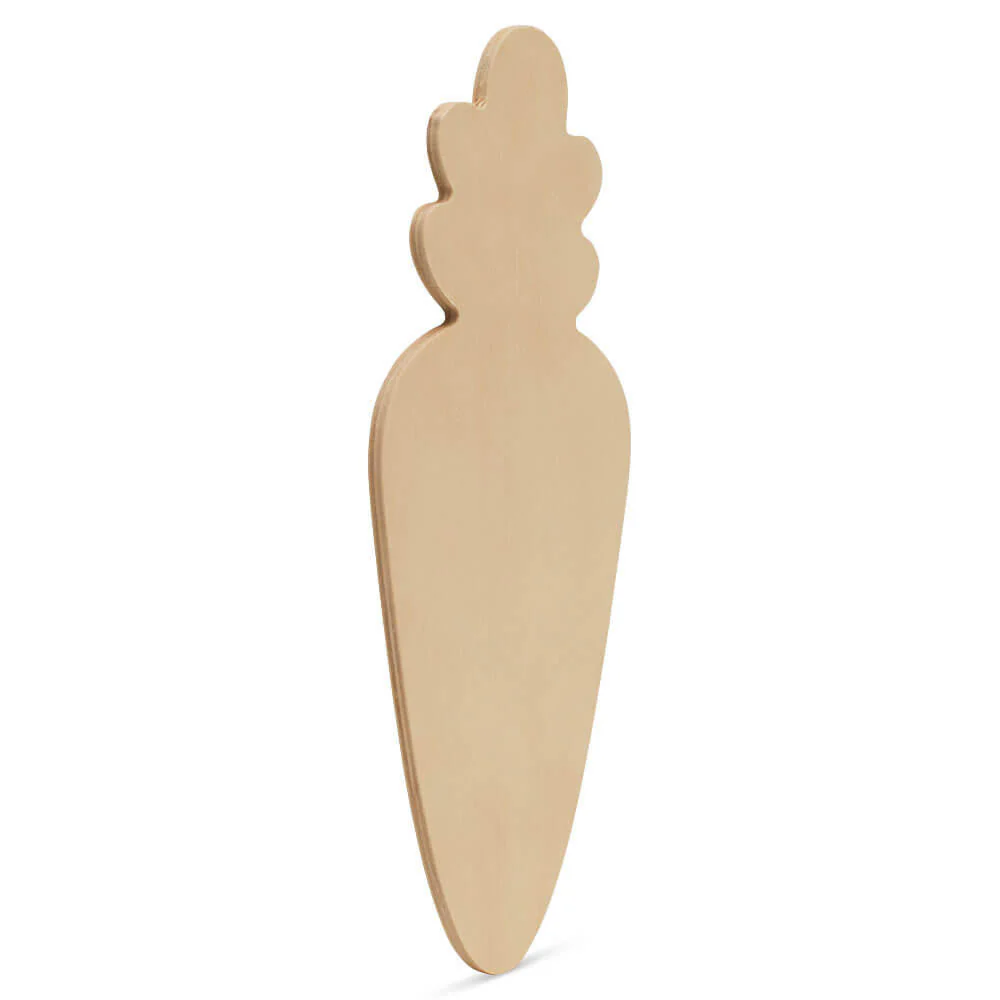 Wood Carrot Cutout, Large, 12" x 5" - Image 3